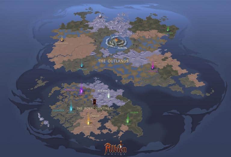 Albion online карта